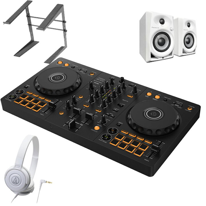 楽天市場】【DDJ-400後継機種】 Pioneer DJ DDJ-FLX4 + DM-40D-W 
