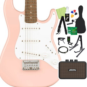 Squier by Fender Mini Stratocaster GLM^[S14_Zbg y[d~jAvtz XggLX^[ ~jTCY XNC[ / XNCA yS҃Zbgz
