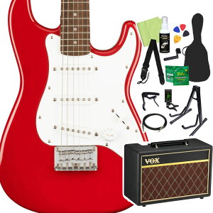 Squier by Fender Mini Stratocaster GLM^[S14_Zbg yVOXAvtz XggLX^[ ~jTCY XNC[ / XNCA yS҃Zbgz