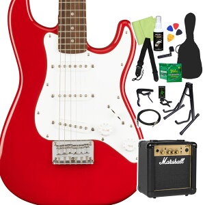 Squier by Fender Mini Stratocaster GLM^[S14_Zbg y}[VAvtz XggLX^[ ~jTCY XNC[ / XNCA yS҃Zbgz