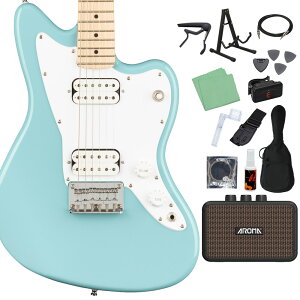 Squier by Fender Mini Jazzmaster HH GLM^[S14_Zbg y[d~jAvtz WY}X^[ ~jTCY XNC[ / XNCA yS҃Zbgz