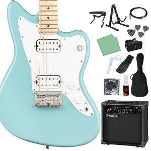 Squier by Fender Mini Jazzmaster HH エレキギター初心者14点セット 【ヤマハアンプ付き】 ジャズマスター ミニサイズ スクワイヤー / スクワイア 【初心者セット】