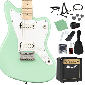 Squier by Fender Mini Jazzmaster HH GLM^[S14_Zbg y}[VAvtz WY}X^[ ~jTCY XNC[ / XNCA yS҃Zbgz
