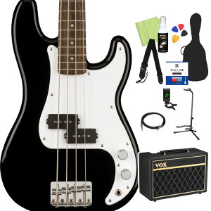 Squier by Fender Mini Precision Bass x[X S12_Zbg yVOXAvtz vVWx[X ~jTCY XNC[ / XNCA yS҃Zbgz