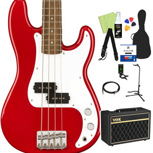 Squier by Fender Mini Precision Bass x[X S12_Zbg yVOXAvtz vVWx[X ~jTCY XNC[ / XNCA yS҃Zbgz
