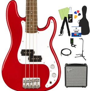 Squier by Fender Mini Precision Bass x[X S12_Zbg yFenderAvtz vVWx[X ~jTCY XNC[ / XNCA yS҃Zbgz