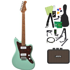 Bacchus BJM-1-RSM/M エレキギター初心者14点セット 【充電式ミニアンプ付き】 ローステッドメイプルネック バッカス 【初心者セット】