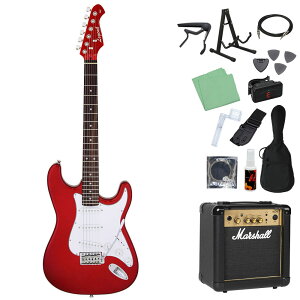 LEGEND LST-Z エレキギター初心者14点セット【マーシャルアンプ付き】 ストラトタイプ レジェンド 【初心者セット】