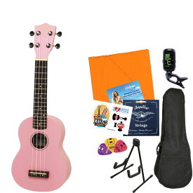 【選べる14カラー！】 Maika’i MKU-1 ウクレレ初心者セット スタンド付き入門8点セット ソプラノウクレレ ギアペグ仕様 マイカイ Maikai アリア ARIA MKU1