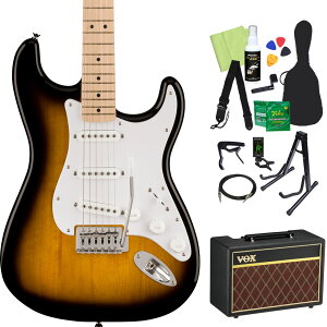 Squier by Fender SONIC STRATOCASTER �G���L�M�^�[���S��14�_�Z�b�g�yVOX�A���v�t���z �X�g���g�L���X�^�[ �X�N���C���[ / �X�N���C�A �\�j�b�N �y���S�҃Z�b�g�z