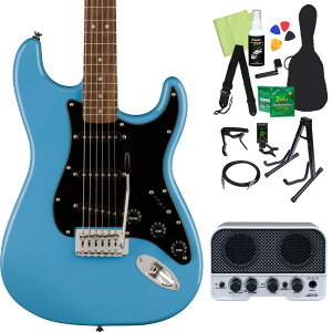 Squier by Fender SONIC STRATOCASTER �G���L�M�^�[���S��14�_�Z�b�g�yBluetooth���ڃ~�j�A���v�t���z �X�g���g�L���X�^�[ �X�N���C���[ / �X�N���C�A �\�j�b�N �y���S�҃Z�b�g�z