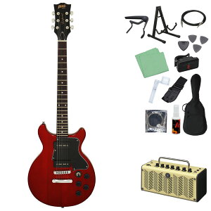 Blitz by AriaProII BLP-SPL/DC エレキギター初心者14点セット 【THR5アンプ付き】 レスポールスペシャルタイプ ダブルカッタウェイ ブリッツ 【初心者セット】