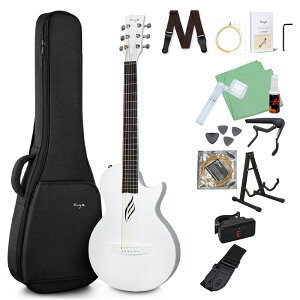 【期間限定SALE 11/4まで】 ENYA NOVA GO アコースティックギター初心者セット カーボンファイバー 軽量 薄型ボディ ケース付属 トラベルギター【国内正規品】 エンヤ 【レビューでギター曲集プ