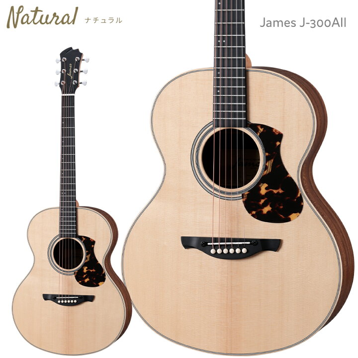 楽天市場】James J-300AII 単品・初心者12点セット アコースティック  