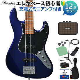 Bacchus WJB-1DX RSM/M 選べるアンプ初心者セット エレキベース ジャズベースタイプ ユニバースシリーズ バッカス