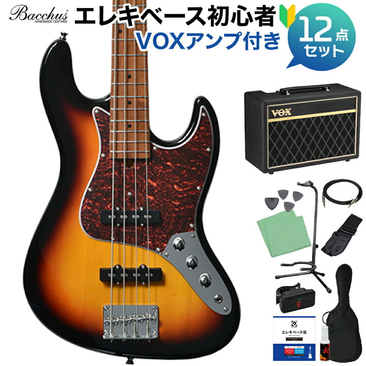 楽天市場】Bacchus WJB-1DX RSM/M 選べるアンプ初心者セット エレキ  
