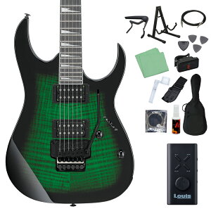 Gio Ibanez GRG320FA エレキギター初心者14点セット 【ヘッドホンアンプ付き】 ダブル・ロッキング・トレモロ搭載 ジオ アイバニーズ 【数量限定カラー】