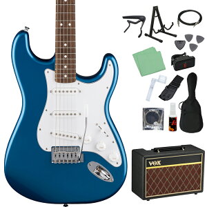 Fender Standard Stratocaster エレキギター 初心者14点セット【VOXアンプ付き】 ストラトキャスター フェンダー