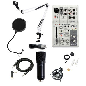 YAMAHA AG03MK2 iPhone�z�M�Z�b�g �A�[���X�^���h �|�b�v�K�[�h 4��Aux�P�[�u���t ���z�M�E�������� �R���f���T�[�}�C�N �~�L�T�[ ���}�n �����Z�b�g