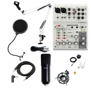 YAMAHA AG06MK2 iPhone�z�M�Z�b�g �A�[���X�^���h �|�b�v�K�[�h 4��Aux�P�[�u���t ���z�M�E�������� �R���f���T�[�}�C�N �~�L�T�[ ���}�n �����Z�b�g