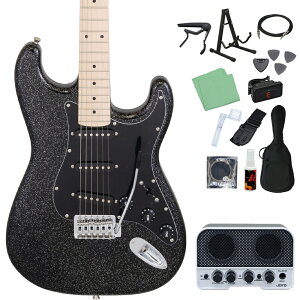 LEGEND LST-Z GLGR / LST-Z M GLBK エレキギター初心者14点セット 【Bluetooth搭載ミニアンプ付き】 限定モデル ラメ塗装 ストラトキャスター レジェンド