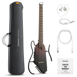 Donner HUSH-I Pro �T�C�����g�A�R�[�X�e�B�b�N�M�^�[ �G�t�F�N�g���� USB�[�d�o�b�e���[���� �C���z���Ή� �W���Z��Ή� ��ԗ��K �h�i�[