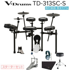 �y���Ԍ��� �l������! 4/5�܂Łz Roland TD313SC-S �h�U�}�b�g�t�����S�҃Z�b�g �d�q�h���� �L�b�N�y�_���E�h�����C�X�E�h�U�}�b�g�E�w�b�h�z�� V-Drums ���[�����h