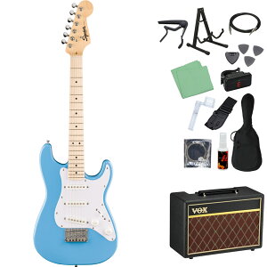 Squier by Fender Mini Stratocaster �G���L�M�^�[���S��14�_�Z�b�g �yVOX�A���v�t���z �X�g���g�L���X�^�[ �~�j�T�C�Y �X�N���C���[ / �X�N���C�A �y���S�҃Z�b�g�z