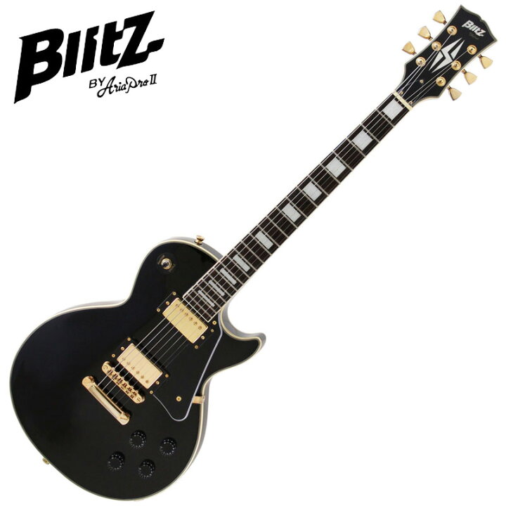 楽天市場】Blitz by AriaProII BLP-CST BK レスポールカスタム 