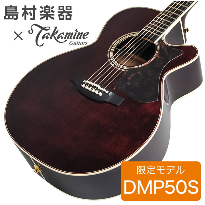 楽天市場】Takamine DMP50S WR エレアコギター セミハードケース付属 