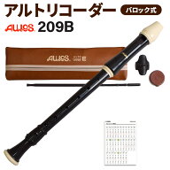 【5日と10日はエントリーでさらにP5倍】AULOS アルトリコーダー バロック式 209B アウロス 【送料無料】