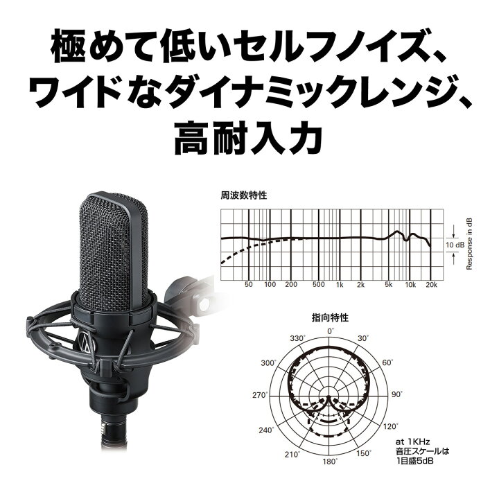 楽天市場】audio-technica AT4040 コンデンサーマイク 専用ショック 