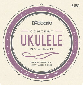 D'Addario EJ88C ナイルテック コンサートウクレレ用 ダダリオ ウクレレ弦