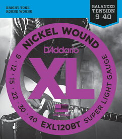 D'Addario EXL120BT 09-40 スーパーライト バランスドテンション 【 ダダリオ エレキギター弦 】