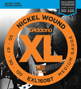D'Addario EXL160BT ニッケル 50-120 ミディアム バランスドテンション ダダリオ エレキベース弦