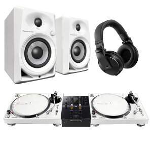 �y�}���\�����Ԓ� �G���g���[�ł����P5�{�z Pioneer DJ PLX-500-W + DJM-250MK2(�~�L�T�[) + DM-40D-W(�X�s�[�J�[)�@+ HDJ-X5-K(�w�b�h�z��) DJ�Z�b�g �p�C�I�j�A
