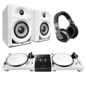 Pioneer DJ PLX-500-W + DJM-250MK2(�~�L�T�[) + DM-40D-W(�X�s�[�J�[) + HDJ-X5-S(�w�b�h�z��) DJ�Z�b�g �p�C�I�j�A