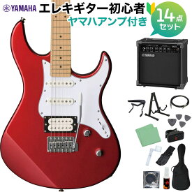 YAMAHA PACIFICA112VM RM エレキギター初心者14点セット 【ヤマハアンプ付き】 レッドメタリック ヤマハ パシフィカ PAC112【WEBSHOP限定】