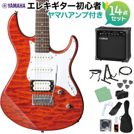 YAMAHA PACIFICA212VQM CMB 初心者14点セット 【ヤマハアンプ付き】 キャラメルブラウン ヤマハ パシフィカ【WEBSHOP限定】