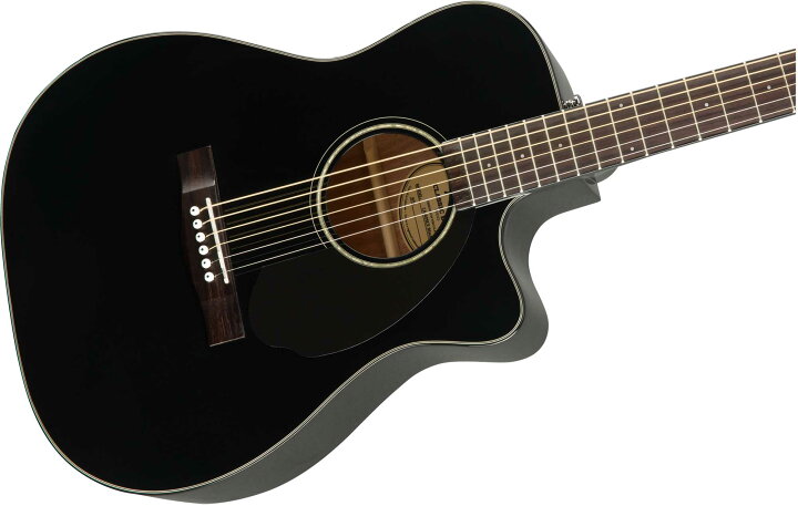 楽天市場】Fender CC-60SCE Black エレアコギター ブラック 黒 