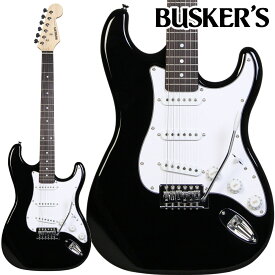 BUSKER'S BST-STD BLK エレキギター ストラトキャスタータイプ 軽量ボディ ブラック バスカーズ