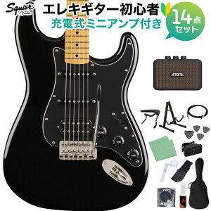 Squier by Fender Classic Vibe '70s Stratocaster HSS, Black S14_Zbg y~jAvtz GLM^[ XggLX^[ yXNC[ / XNCAz yS҃Zbgz