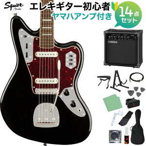 Squier by Fender Classic Vibe '70s Jaguar Black GLM^[S14_Zbg y}nAvtz WK[ XNC[ / XNCA yS҃Zbgz