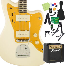 Squier by Fender J Mascis Jazzmaster Vintage White 初心者14点セット 【マーシャルアンプ付き】 エレキギター J マスシス シグネチャーモデル 【スクワイヤー / スクワイア】