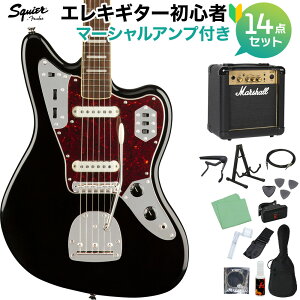 Squier by Fender Classic Vibe '70s Jaguar Black GLM^[S14_Zbg y}[VAvtz WK[ XNC[ / XNCA yS҃Zbgz