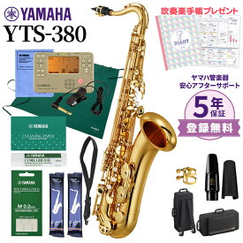 【5年保証】【吹奏楽手帳プレゼント♪】 YAMAHA YTS-380 テナーサックス 初心者セット チューナー・お手入れセット付属 ヤマハ YTS380【未展示新品】【WEBSHOP限定】【送料無料】