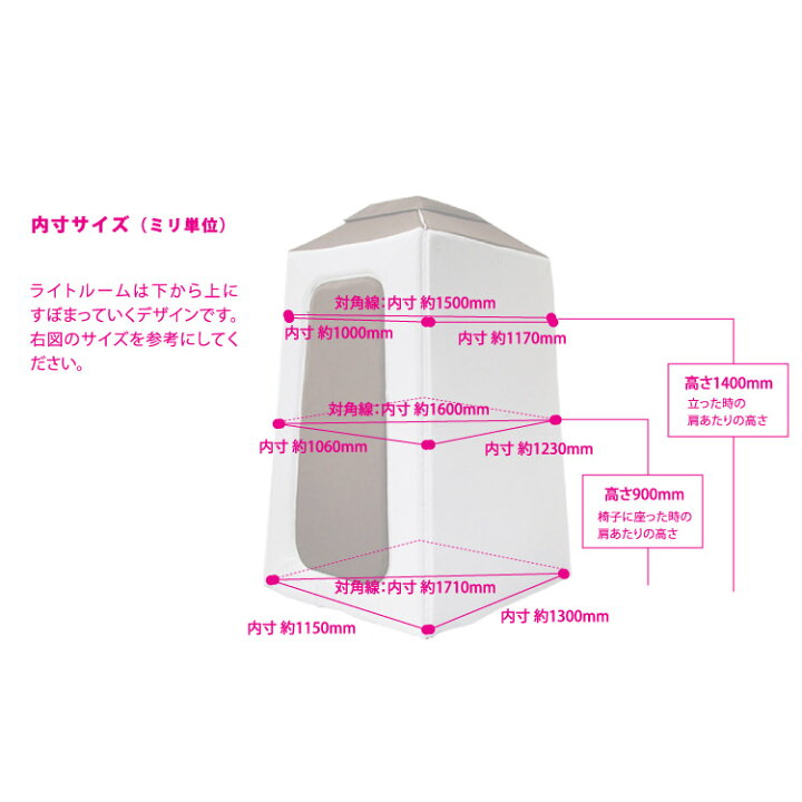 楽天市場】infistDesign ライトルームプラス LLサイズ 簡易吸音ルーム 