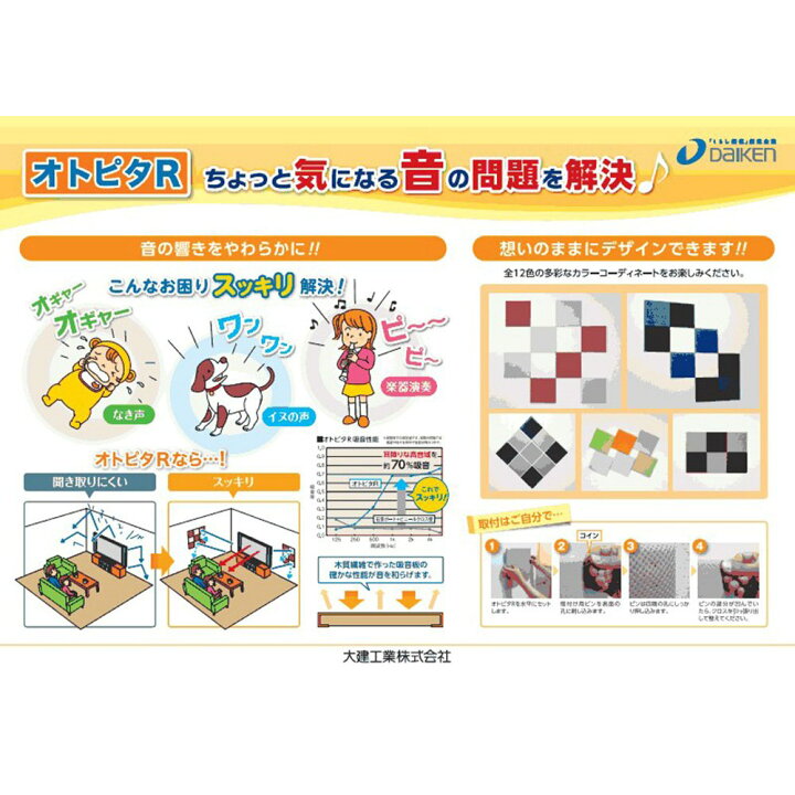 4年保証 Daiken ダイケン オトピタr マリン 2枚入り 音響用インテリア壁材 吸音 遮音 大建工業 Wb0330 R02 Riosmauricio Com