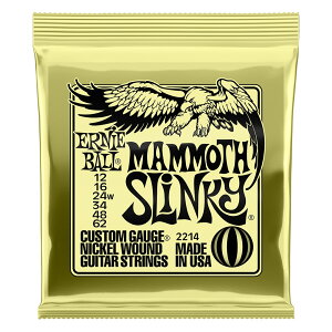 ERNiE BALL P02214 Mammoth Slinky 12-62 GLM^[ A[j[{[ SlinkyV[YiNICKEL WOUNDj