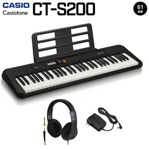 CASIO CT-S200 BK ubN wbhzZbg 61 Casiotone JVIg[ JVI CTS200 CTS-200 y L[{[h dqsAm
